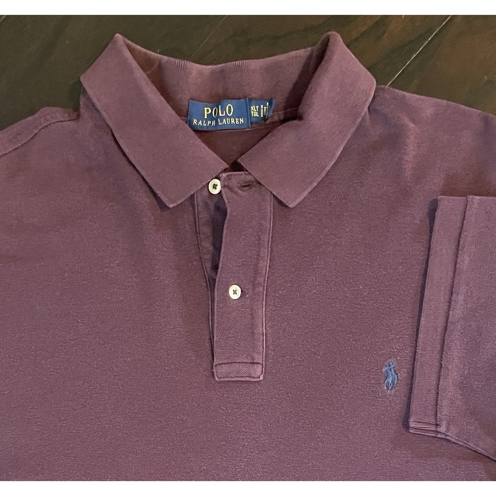 Polo Ralph Lauren Polo Shirt Mens XLT Tall Purple Short Sleeve Preppy Classic